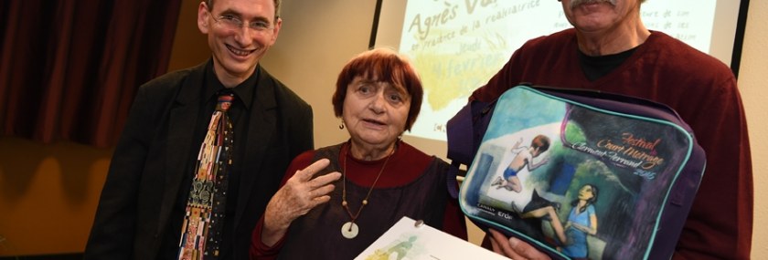 Agnès Varda inaugure l’amphithéâtre qui portera son nom (ex Gergovia) © Sauve qui peut le court métrage, Rémi Boissau